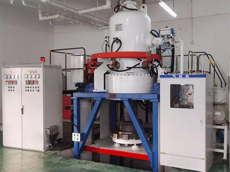 Печь для вакуумного газового прессования с нижней загрузкой и разгрузкой